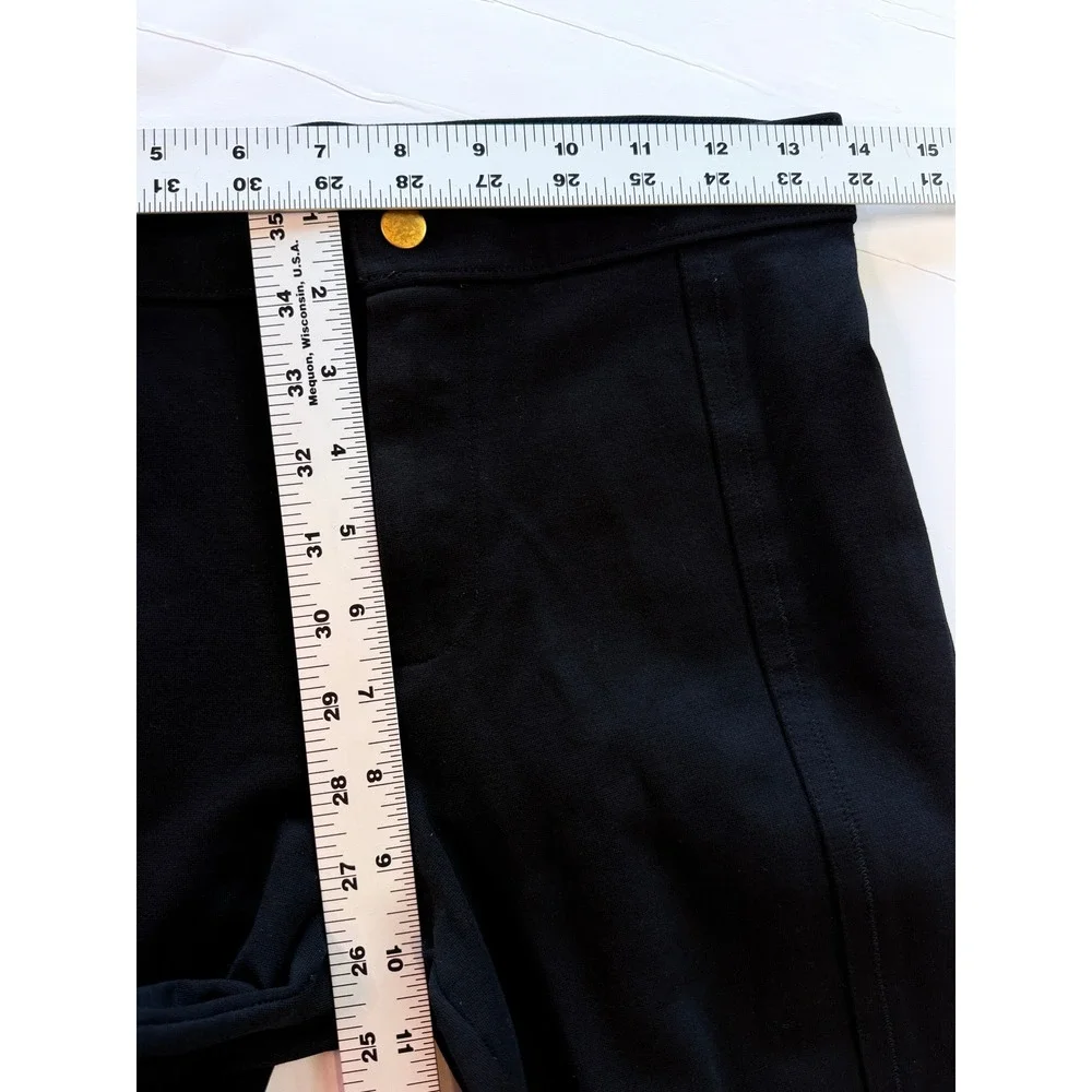 J.Crew Pixie Pants‎ Women 4R Black Skinny Ponte Knit Seamed